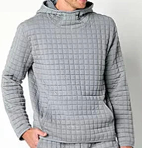 Men's Xersion Big & Tall Quilted Jacquard Tapered Quilted hoodiePullover top 3XL - Picture 1 of 4