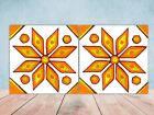 Spanish Ceramic Wall Tiles Mediterranean Kitchen Deco Backsplash Tiles Set of 2