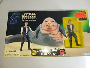 Vtg 1997 Star Wars Jabba the Hutt and Han Solo boxed set new - Picture 1 of 6