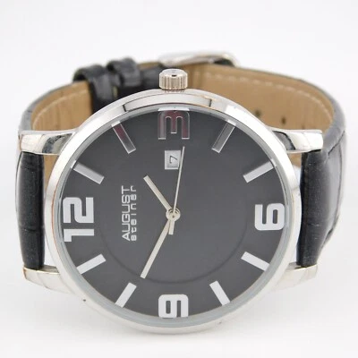 AUGUST Steiner AS8055BK Quartz Men's Watch New Battery The Band is Worn-out - Image 1 of 4