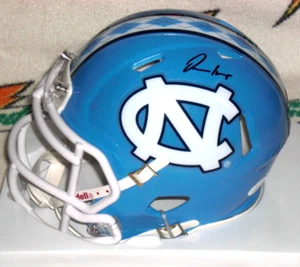 OMARION HAMPTON FIRMADO NORTH CAROLINA TACONES ALQUITRÁN VELOCIDAD MINI CASCO - J.S.A. CERT. - Imagen 1 de 4
