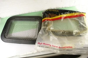 NEW 2 RUBBER RECTANGULAR ROCK GUARDS FOR PETERBILT "P" MODELS 80162 GRAND GENERA - Picture 1 of 3