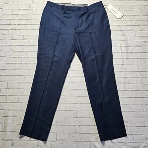Calvin Klein Herren Slim Fit Wolle Stretch Anzughose Hose W40 L32 Tintenblau - Bild 1 von 16
