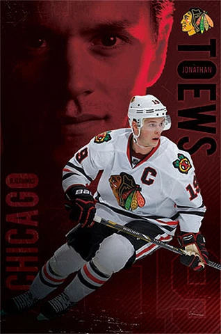 Jonathan Toews RED HOT Chicago Blackhawks NHL Hockey Action 22x34 Wall POSTER Cover