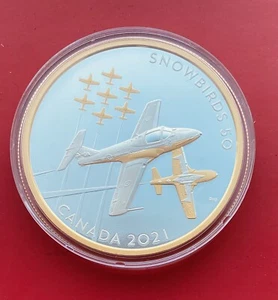 5 Oz Silber Snowbirds 50th Anniversary  Canada 2021 Limitiert hier 740/1000 - Bild 1 von 5