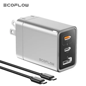 EcoFlow RAPID 65W GaN USB Type C Chargeur Bloc Prise Adaptateur Secteur avec Câble - Photo 1 sur 7