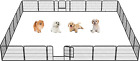 Heavy Duty Extra Wide 24 Panel Outdoor Dog Pen Pet Playpen for Small Animals Rab