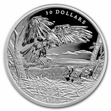 2022 Multifaceted Animal Family Bald Eagles $30 2OZ Serrated Silver Coin M-4,500