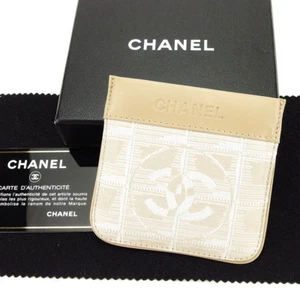 Chanel Wallet New travel line Beige Silver Woman unisex Authentic Used T3838 - Picture 1 of 6