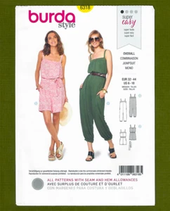 Misses EASY Jumpsuit or Romper Sewing Pattern (Sizes 6-18) Burda Style 6318 - Picture 1 of 4