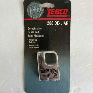 Zebco De-Liar Righelli Scala Pesce Modello 208 Nastro Misuratore Pesca - NUOVO - Foto 1 di 4