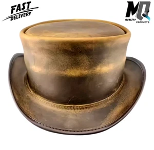Sombrero El Dorado Banda Clásica Cuero Sombrero Steampunk Deadman Motociclista Sombreros - Imagen 1 de 4