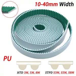 Cinta de distribución abierta 10 mm-40 mm de ancho HDD 3/5/8M STPD S3M/S5M/S8M para impresora 3D CNC - Imagen 1 de 12