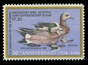 SCOTT #RW51 - $7.50 1984 DUCK STAMP - F-VF NH - Imagen 1 de 2
