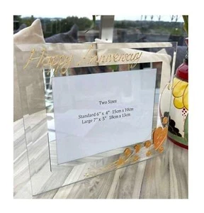 Personalised/Non Personalised 35th Anniversary Frames Land 3 Designs/2 Sizes - Picture 1 of 28