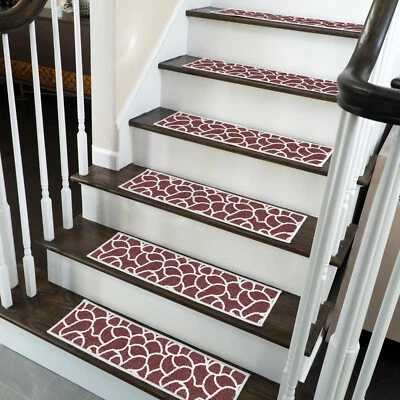 Stair Treads - Anti-Slip Carpet Strips for Indoor Stairs, Pack of 4/7/10/13/15 - Image 1 of 4