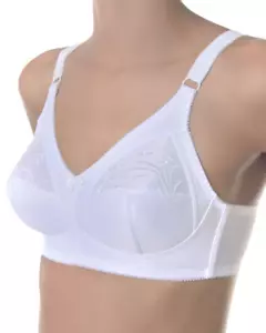 Sassa 12892 Damen Soft-BH ohne Bügel Ungepolstert Weiß Neu - Bild 1 von 3