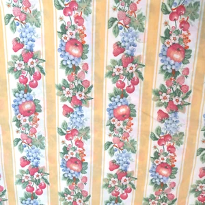 Yellow Red Blue Fruit Flower Joan Kessler Concord 30 Inch Pc Quilt Cotton Fabric - Picture 1 of 4