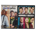 Horrible Bosses and Guess Who DVD 2 Movies Cases Videos Lot of TWO Film Comedies