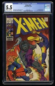 X-Men #53 CGC FN- 5.5 1st Barry Windsor Smith Art! Blastaar! Beast Origin!