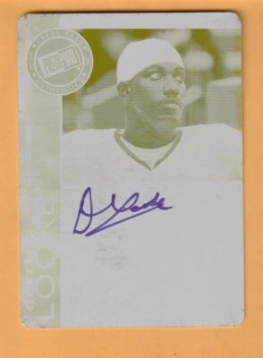 Derrick Locke Kentucky Wildcats AUTO 2011 Press Pass Printing Plate 1/1 6Q - Image 1 of 2