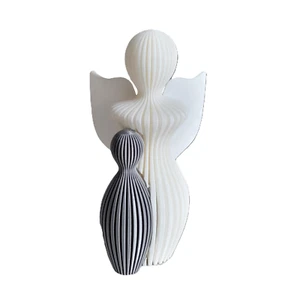 Znet3D Schutzengel Statue - Elegante Abstrakte Wohndeko zum Muttertag, Bir - Bild 1 von 12