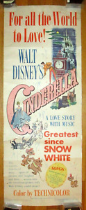 Vintage 1950 Original Cinderella Walt Disney Insert in Ex+ Condition!