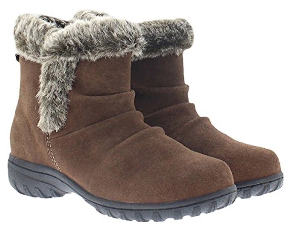 Khombu Women's Lisa All Weather BOOTS Brown Sz 6