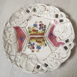 Roschütz Vintage German decorative plate 19th / 20th Century - 18cm / 7.25 inch - Picture 1 of 10