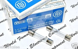 2pcs - ELU / SIBA T 2A 250V 6.3x32mm Slow Blow Glass Fuse - For Audio - Picture 1 of 7
