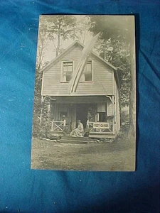 1912 POST CARD STORE at TRENTON CAMP GROUNDS New Jersey REAL PHOTO POSTCARD - Picture 1 of 3
