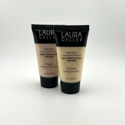Laura Geller Spackle Skin Primer Set (Champán + Rosa Etérea) 1oz (Cada uno) Nuevo Foto 1 de 2