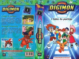 #1 DIGIMON: DIGITAL MONSTERS (1999-2000) ANIMATION SERIES - CROATIAN VHS - Bild 1 von 1