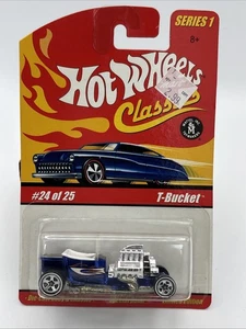 Hot Wheels ~ T-Bucket ~ 2005 Classics Series 1 #24/25, bleu foncé - Photo 1/5