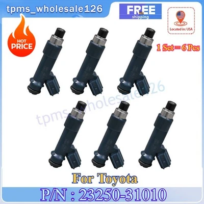 Juego de 6 inyectores de combustible 23250-31010 para Toyota 4runner FJ CRUISER 2003-2009 Foto 1 de 4