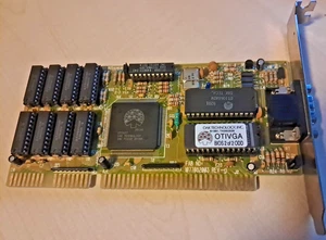 OAK TECHNOLOGY TX2953526 1992 16-BIT ISA VGA OTIVGA GRAPHICS CARD READ - Photo 1/4