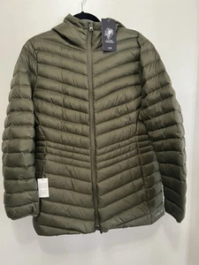 Piumino LANDS END tg XL - 18 verde impacchettabile 800 alleato nuovo con etichetta - Foto 1 di 7