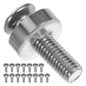 100 Pcs Nickelschrauben Für Elektrische Schalttafeln Befestigungsschraube - Bild 1 von 12