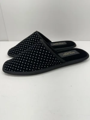Zapatillas para mujer Kate Spade New York Dove de terciopelo negro punto brillante talla 10 Foto 1 de 4