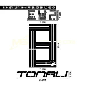 TONALI #8 Newcastle United FC Home Pre Season Korean Tour 2025 Print - Picture 1 of 5