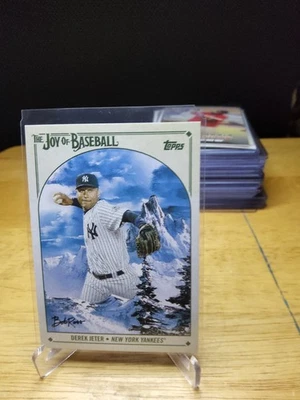 2023 Topps Bob Ross The Joy of Baseball Derek Jeter #13 New York Yankees - Image 1 of 2