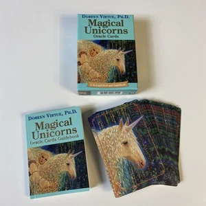 Magical Unicorn Oracle Cards 44 Card Deck W/ Guidebook By Doreen Virtue - Imagen 1 de 4