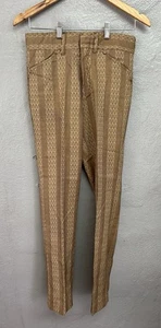 Sears Rehbock Jungen Hose Slacks Vintage 60er Gr. W28, L28 Retro Hippie gestreift - Bild 1 von 9