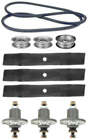 John Deere D140 100 Series 48" Mower Deck Spindles Blades Belt Parts Rebuild Kit