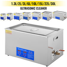 VEVOR 30L Ultrasonic Cleaner Cleaning Equipment Liter Industry Heated W/ Timer