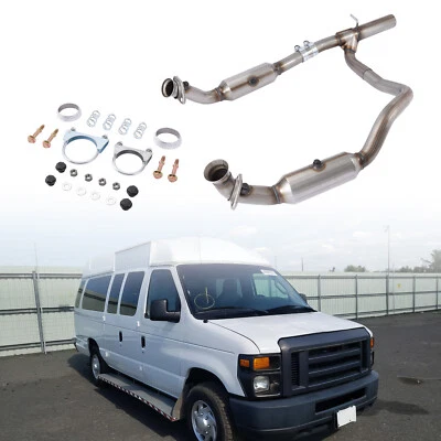 Y-Pipe Catalytic Converter For FORD E-150/E-250/E-350 super duty 5.4L 2009-2014 Foto 1 de 4