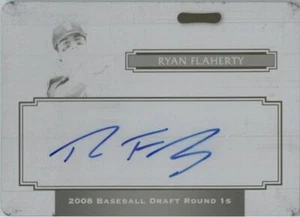 Ryan Flaherty 2008 Razor Rookie Autograph Press Plate Auto RC 1/1 - Picture 1 of 2