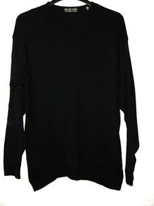 Marconi Le Collezioni Sweater Men XL Blue Pure Merino Wool V-Neck Long Sleeve - Picture 1 of 7