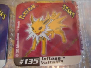 # 135 JOLTEON VOLTALI STAKS POKEMON 2002 PANINI STAK - Picture 1 of 1