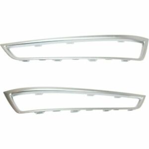 FOR AC MDX 2010 2011 2012 2013 FRONT BUMPER TRIM MOULDING silver RIGHT & LEFT